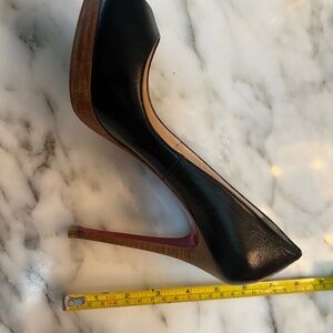 Christian Louboutin - Black, peep toe heels